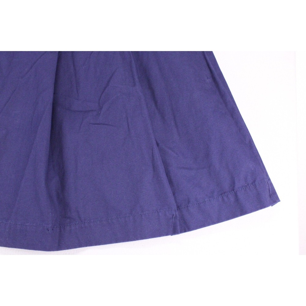 Isaac Mizrahi Women's Knee Length PleatedSkirt Size 10 Navy Side Zip NWT - Picture 4 of 12